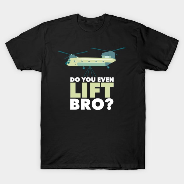 Lifting Chinook Helicopter T-Shirt by maxdax